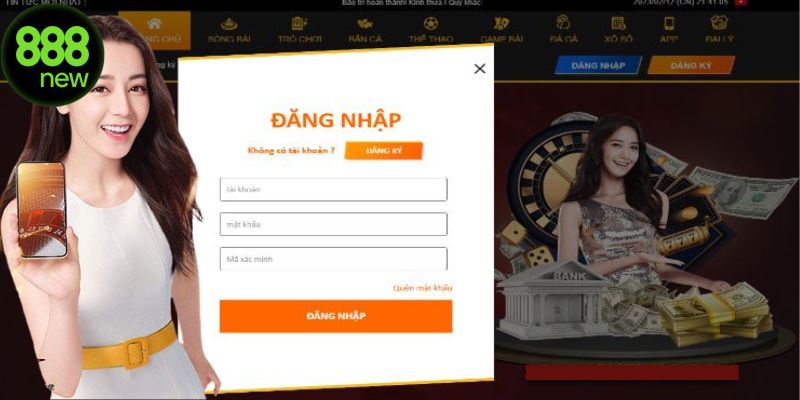 Hướng dẫn 888NEW đăng nhập bằng 4 bước đơn giản